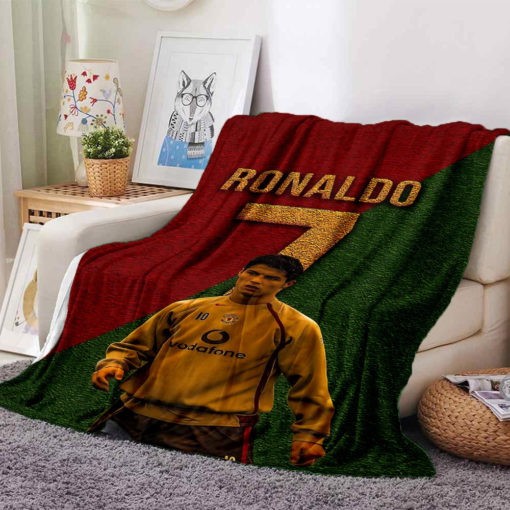Last Dance Ronaldos Legacy bedruckte atmungsaktive und warme Flanelldecke, ein stilvolles Geschenk für Zuhause, geeignet für den Gebrauch zu Hause, im Büro und als Tagesdecke. 0713a17