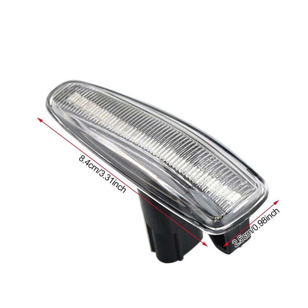 2Pcs Car LED Side Marker Light Fender Dynamic Turn Signal Lamp For Mitsubishi Lancer Evolution Evo X Outlander Sport RVR ASX Mirage 2014+