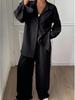 "2026 European & American Casual Cotton-Linen Two-Piece Set: Loose Long-Sleeved Shirt & Pants”