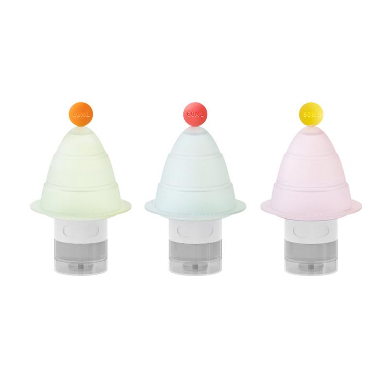 

3Pc/Set Refillable 60ml and 90ml Squeeze Bottles Portable EmptyContainers for Travel Ideal for Shampoo Lotion andLiquid Products