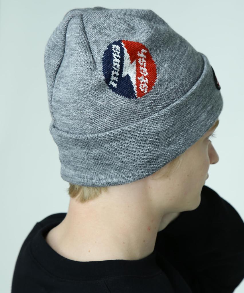 Manastash MULTI CLASSIC LOGO KNIT F CAP, Men's 020, Gray, 792-3274005
