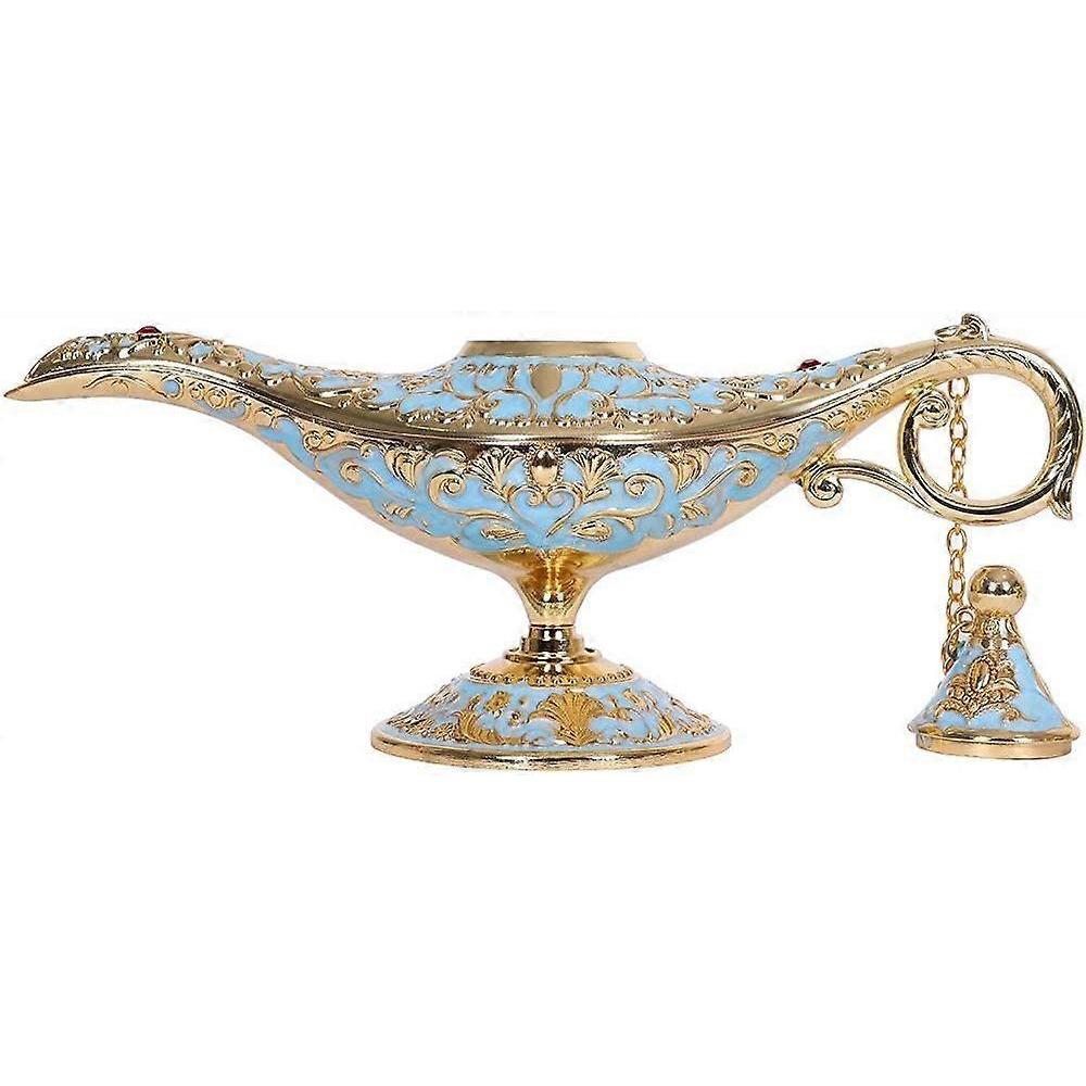 Vintage Aladdin Magic Lamp Genie Collector's Edition /Wedding Table Decoration,Collectable Rare Classic Arabian Props Aladdin Pot & Delicate Gift for 