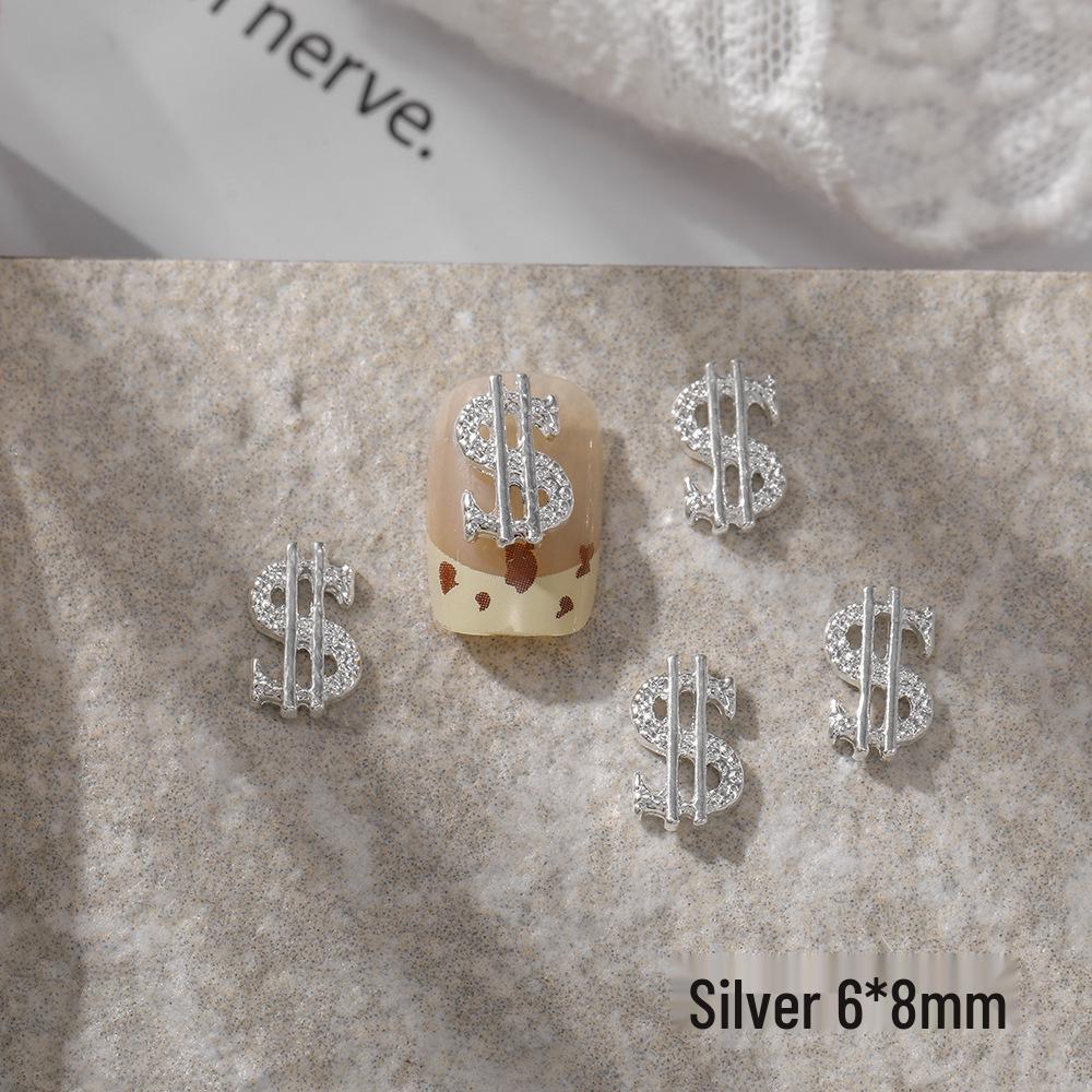Luxury Metal Dollar Coin Nail Art Accessories - New Year Hot Seller