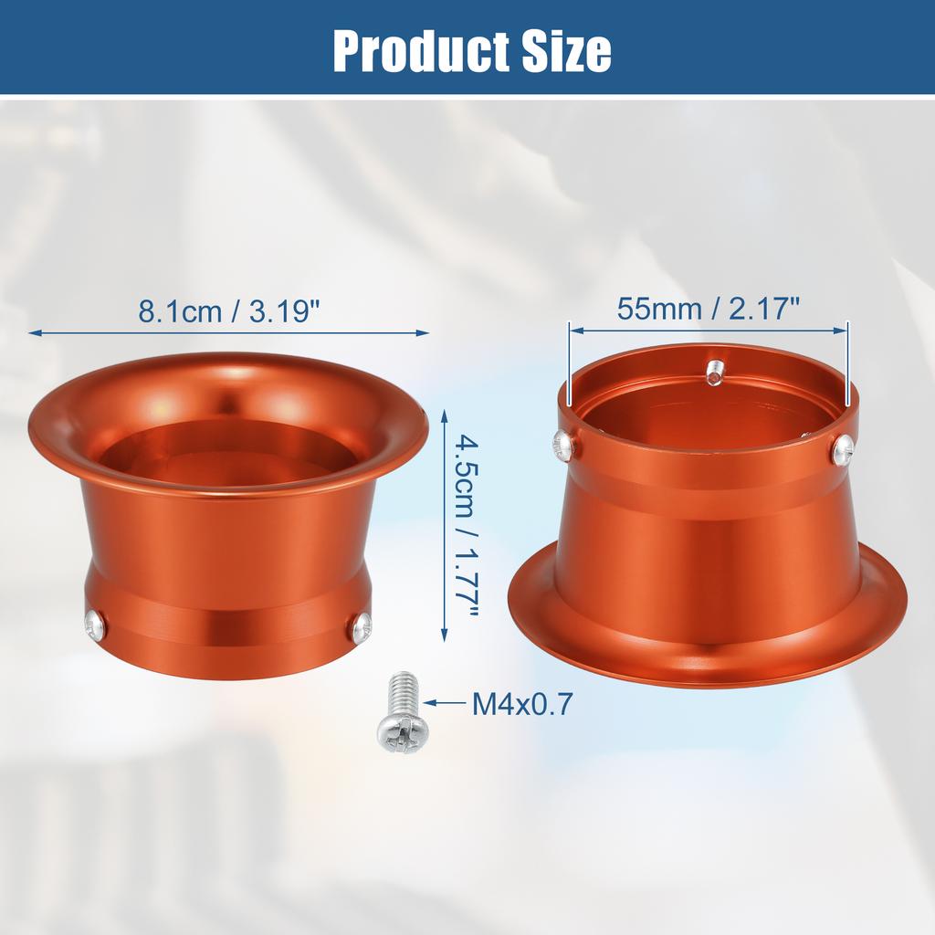 Motoforti 50mm Velocity Stack Motorcycle Carburetor Air Filters Carb Funnel Trumpet for Honda for Yamaha for Kawasaki