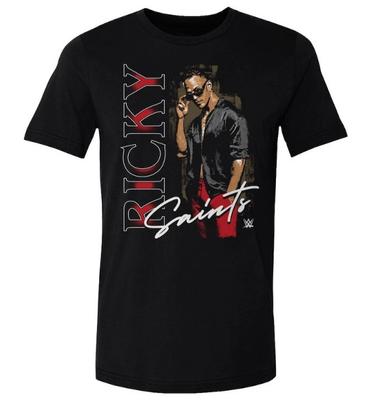 WWE Ricky Saints Black T-Shirt