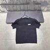 Miu-Style Plaid Knit Pullover: Women's European Fashion Early Spring 2026 - Short Sleeve, Casual, Versatile, Small Logo.