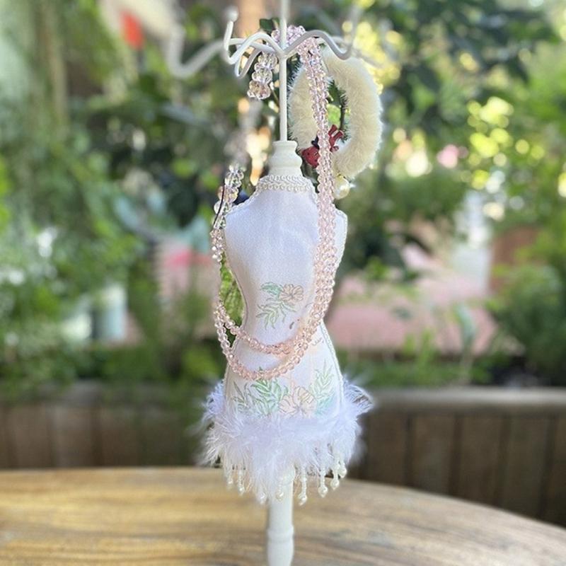 Set of 5 Jewelry Rack Dress High-heeled Shoes Model Earring Necklace Jewelry Holder Organizers Jewelry Display Stand