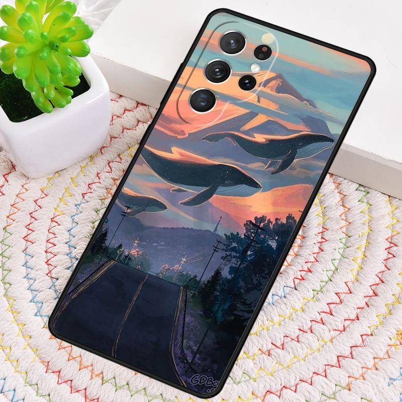 Orcas Killerwale Weiche Silikon-Handyhülle Für Samsung Galaxy note 10 pro S26 S25 S24 S23 S22 S21 Plus S25Ultra Hülle Cover
