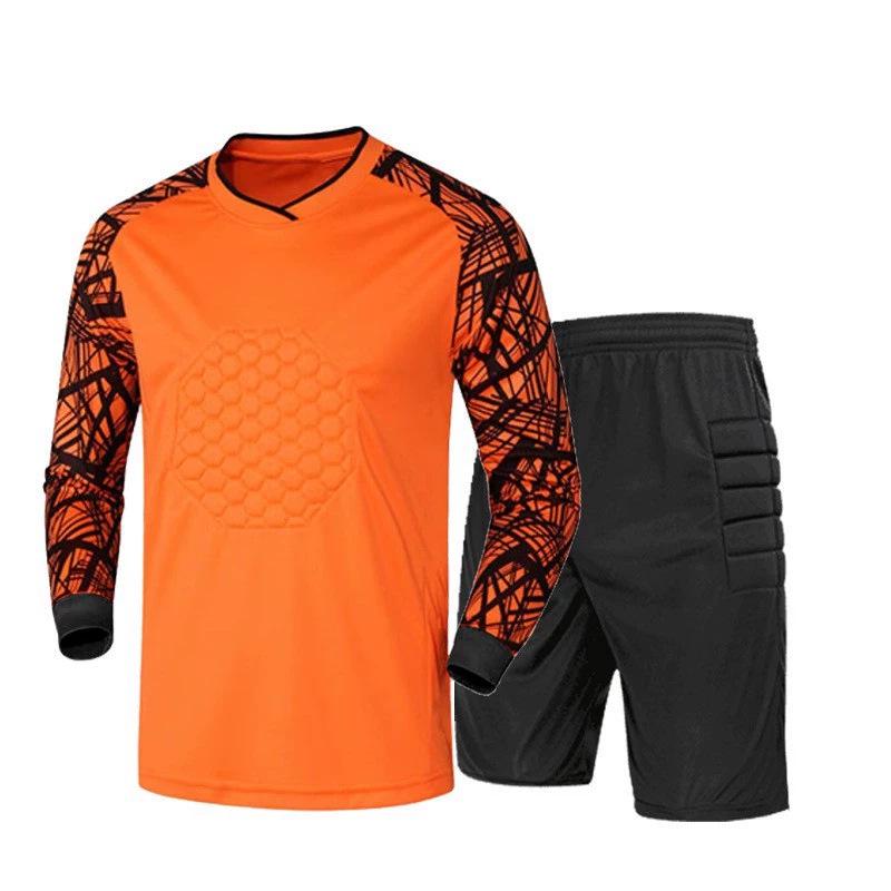 Goalkeeper Long Sleeve Padded Jersey Set - Anti-Fall, Anti-Collision Football Uniform