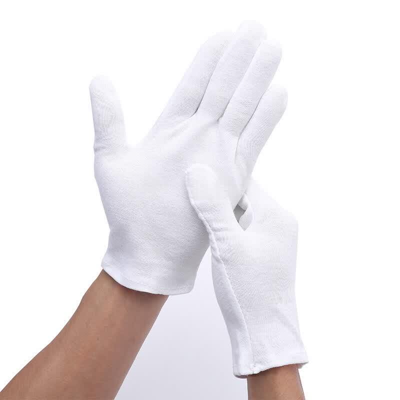 White Cotton Multi-Purpose Gloves XL Oversized