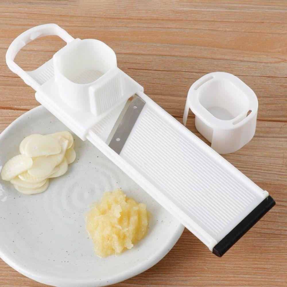 2 in 1 Garlic Grinder Non-slip Base Garlic Chopper Kitchen Gadgets Vegetable Shredder Cucumbers