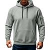 Men's Casual Sports Hoodie Drop Shoulder Long Sleeve Neck Hooded Pullover Sweatshirt