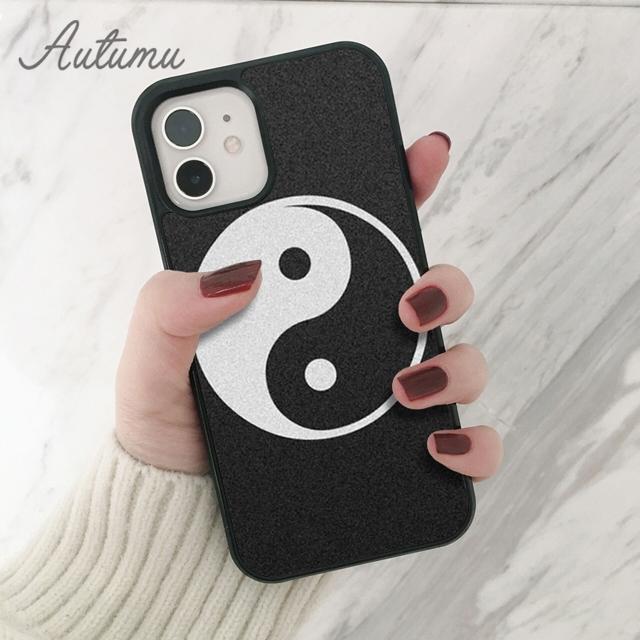 Taiji Yin Yang Handyhülle für iPhone 11 12 13 14 Pro Max mini X XR XS SE 2020 5 6S 7 8 Plus Samsung Galaxy S21 S22 Hülle