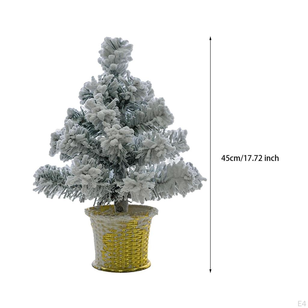 Small Artificial Christmas Tree Xmas Tabletop Ornament for Gardens, Weddings Accessory Holiday Party