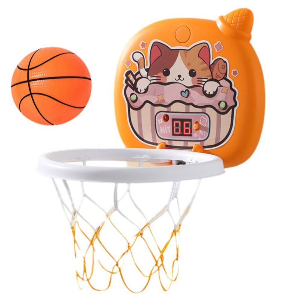 Wall Mount Baby Basketball Toy Set Foldable Basketball Training Toy  Bedroom Play