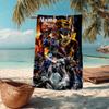 Custom Name Ultra-Soft Beach Towel with Transformers Theme,Ideal for Pool - Camping, Diving - Perfect Travel Essential, Vibrant Beach Towel.