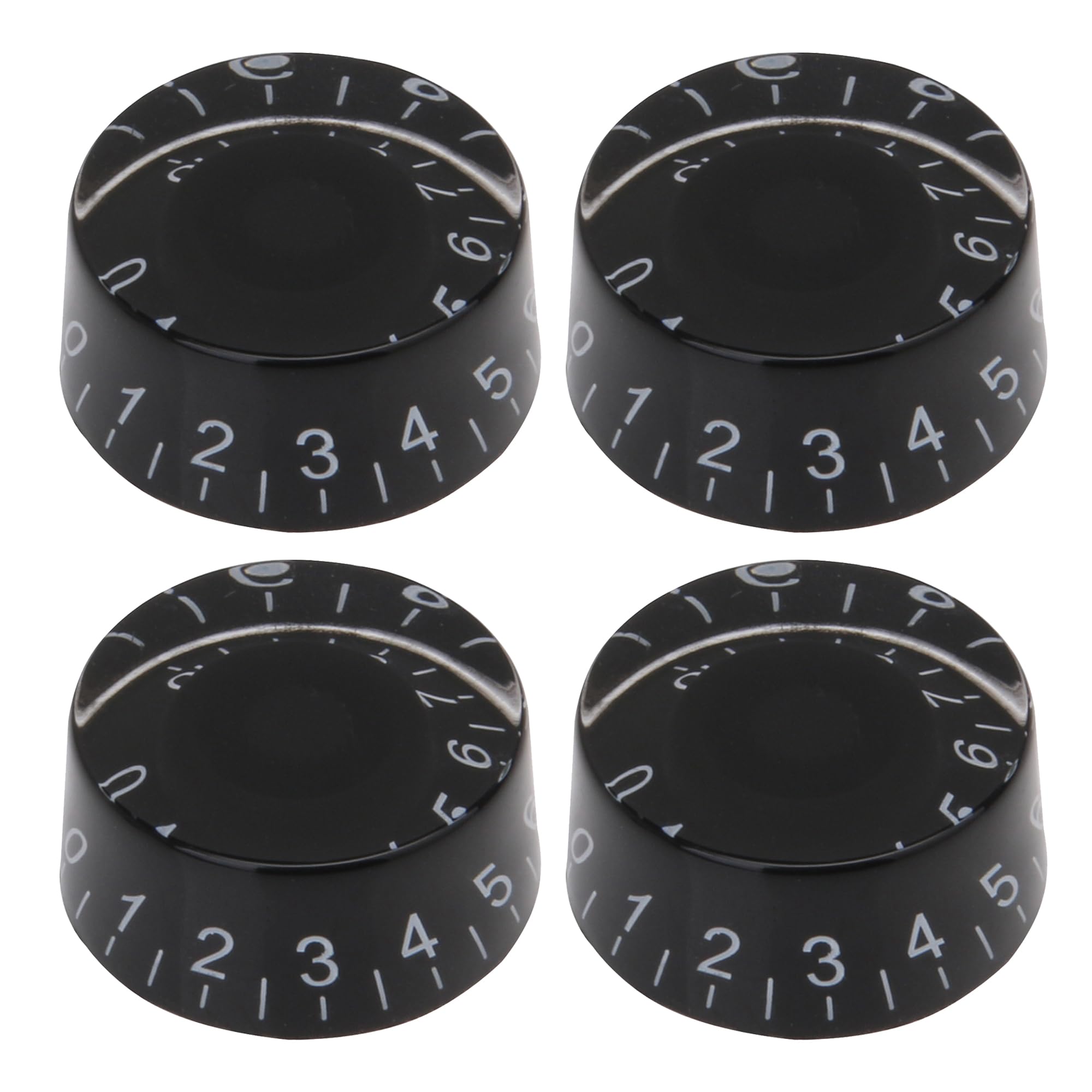 

Bstinay Set Speed Control Knobs Knobs Plastic 4-Piece Volume/Tone Black/White