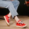 2025 Autumn Women's Genuine Leather Casual Sneakers - Comfortable, Soft Sole, Versatile, Flat Sports Style.