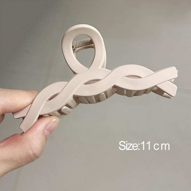 

Женские заколки для волос, корейские кофейные, бежевые, акриловые, большие заколки для волос, заколки с геометрическим рисунком, головные уборы в виде краба для девочек, аксессуары для волос as picture shows болюс