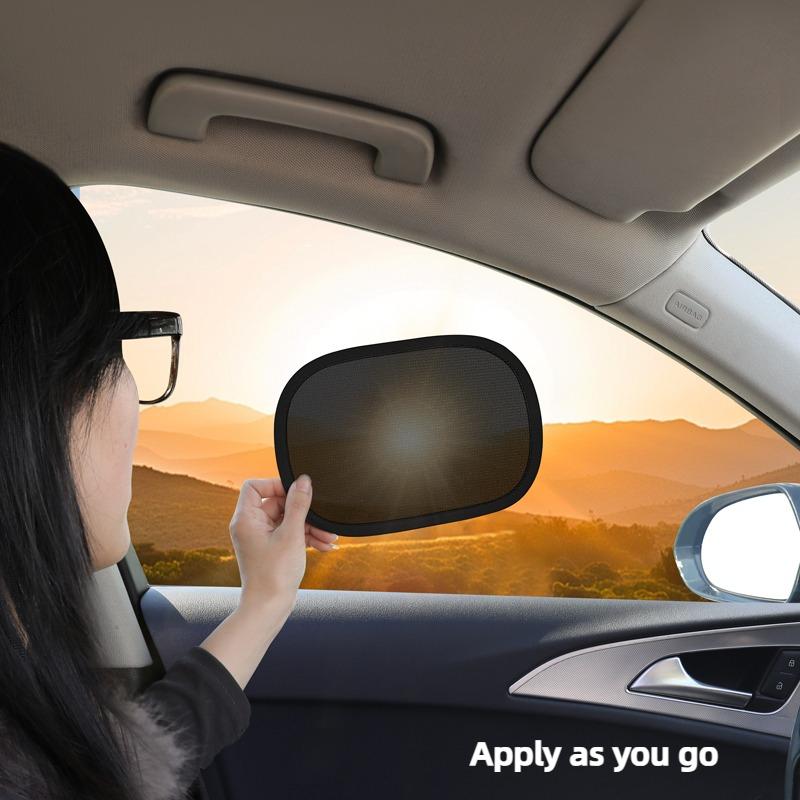 Car Side Window Sun Shade Film 2Pcs Mini Static Anti-Static Sun Protection Heat Insulation Summer Cover