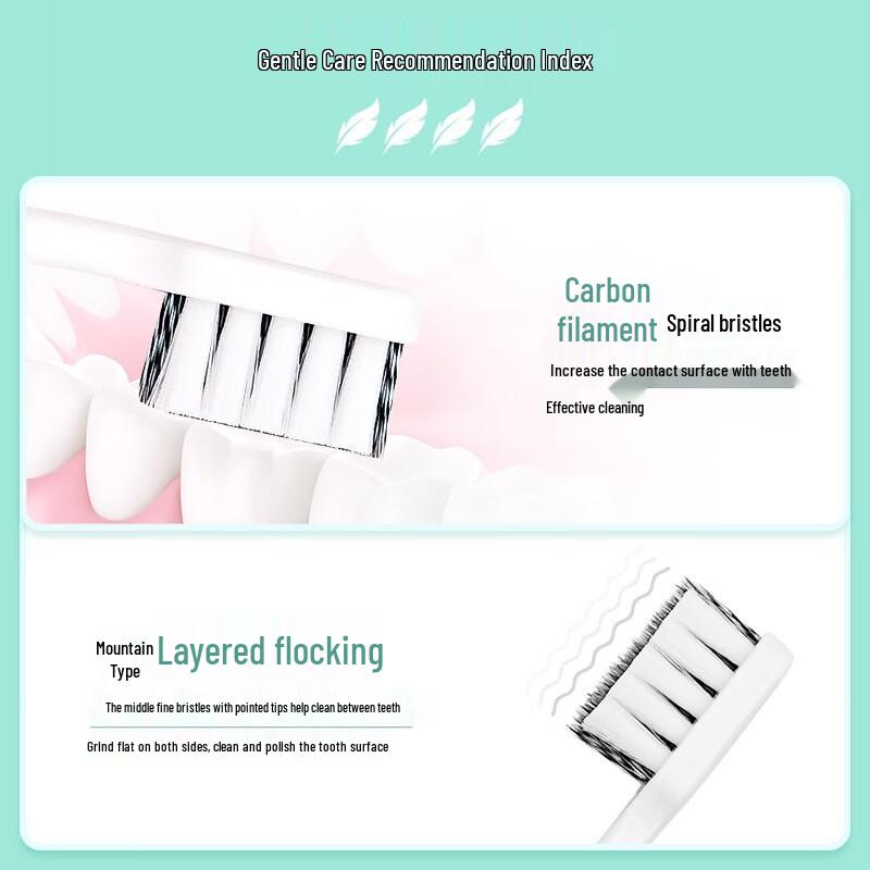 

Leng Suan Ling Carbon Spiral Soft Bristle Toothbrushes