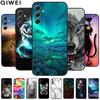 For Samsung A54 5G Case Wolf Lions Black TPU Soft Silicone Coque for Samsung Galaxy A56 A34 A55 Phone Back Cover A 54 55 Shells