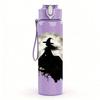 1PC Witch Crow Moon Silhouette 750ml Color Plastic Sports Water Bottle Leakproof Flip Straw Lid Suitable for Sports Office Home Use