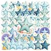 50pcs Decals  Cartoon  Birthday Stickers Celebration Stickers Star Stickers for DIY Notebooks Birthday Parties Family