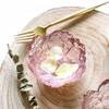 Mini Japanese Cherry Blossom Shape Glass Dish Sauce Bowl Kitchen Seasoning Plate Ice Cream Fruit Dessert Flower Bowl Tableware