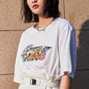 Li-Ning Sports Fashion Series Logo Print Round Neck Short Sleeve T-Shirt Unisex Tops White AHSR550-1