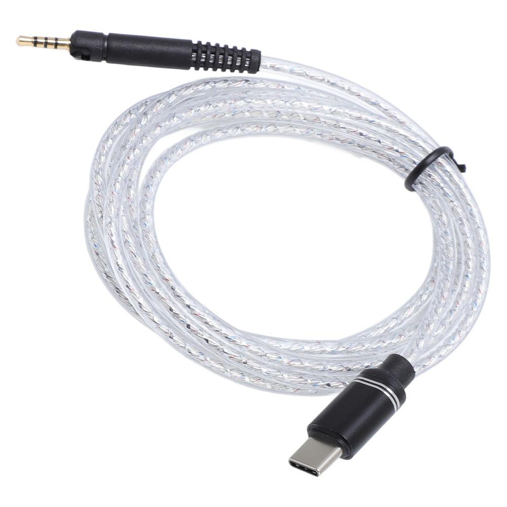Flexible USB C to 2.5mm Headphone Cable for M30X M40X M50X for HD598 599 HD558 Wired Headphones
