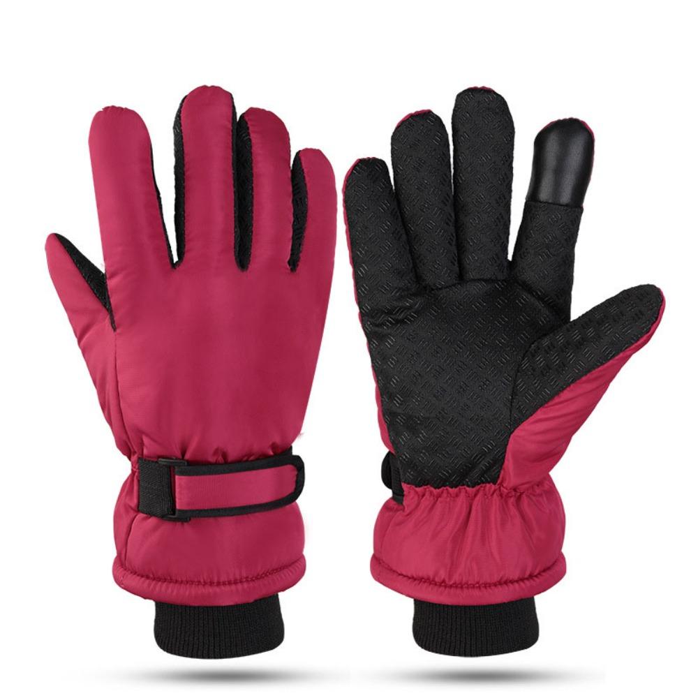 Windproof Warm Ski Gloves Waterproof Thermal Snow Gloves Plush Winter Warm Gloves For Women Man