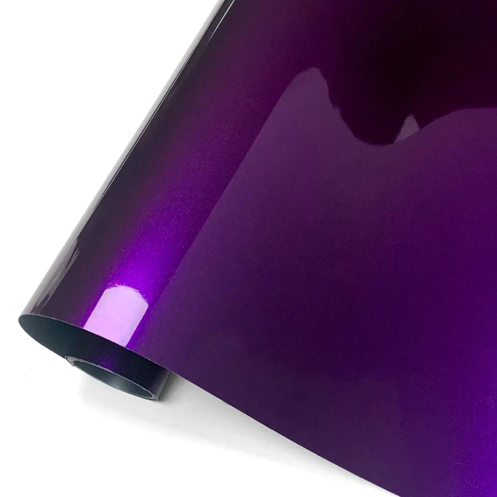 

PET Purple Decorative Stickers Waterproof Self-adhesive Shine Matte Carbon Fiber Vinyl Film Home Furniture Car Creative Decals 10cmx150cm