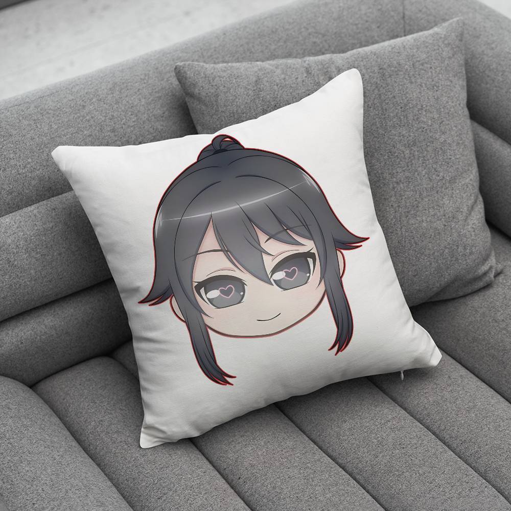 Yandere SSimulator Ayano Aishi Custom Pillow Case Sofa Living Room Bedroom Headboard Backrest Cushion Square Cushion Nap Time