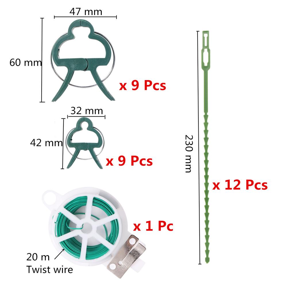 20-100m Garden Plant Tie Plant Branch Climbing Vine Fixed Clip Green Garden Plant Tie Plant Branch Climbing Vine Fixed Cable Tie