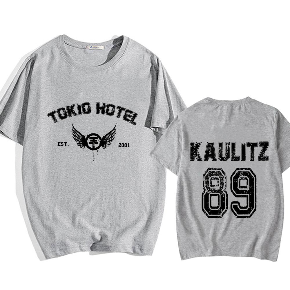 Horké tričko kapely Tokio Hotel Street Hip Hop Rapper O-neck Gotické tričko Léto Vysoce kvalitní tričko Mikiny Retro Měkká trička