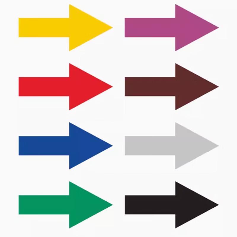 Reflective Pipe Flow Direction Arrow Stickers