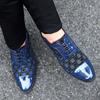 Men High Heels Blue Derby Red Wedding Dress Dance Shoes Business Elevator Shoes Black Formal Tuxedo Shoes Large Size