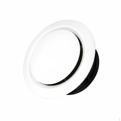 Round Adjustable Air Vent Rotary Control Outlet Ceiling Ventilation Grille for Washroom,