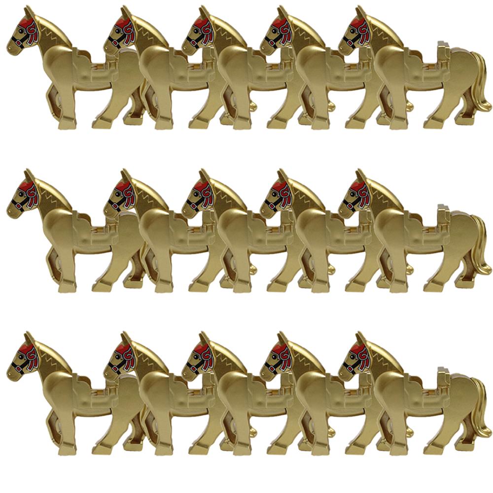 Medieval Zoo Building Blocks Character Accessories Mounts Animals Deer Elephants Camels Wolves Warhorses Bricks Toy Gifts K080