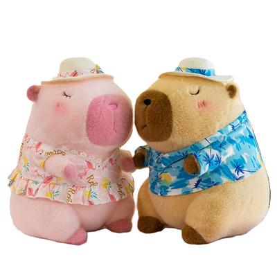 Strandbekleidung Capybara Plüschtier Süße Simulation Gelbe Ente Schwimmring Capibara Kawaii Kuscheltiere Geburtstagsreisegeschenke