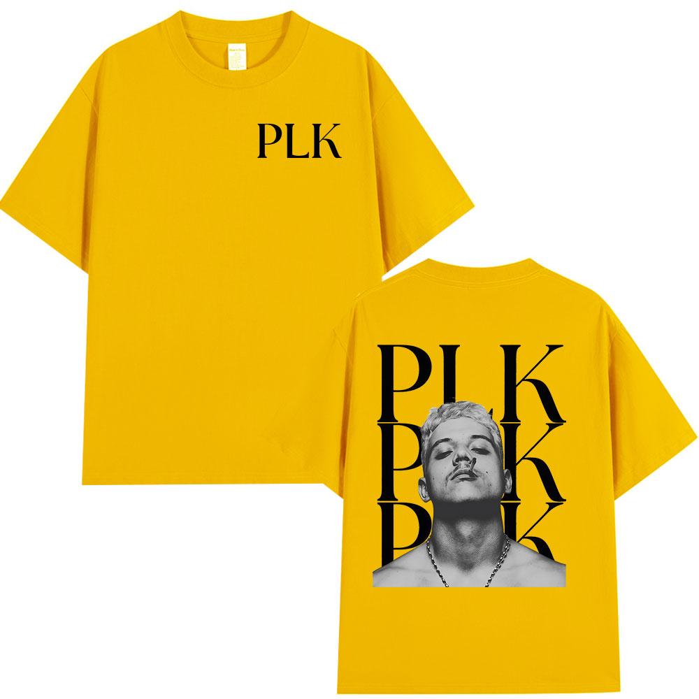 Rapper PLK Face Graphic Tshirt Unisex Women Clothing Fashion Hip Hop Music Tshirts Casual Cotton Short Sleeves T Shirt Streetwear