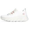 Bobs B Flex Thick Sole Comfortable Trendy Fabric Synthetic Leather Low Top Casual Running Shoes Women Sneaker Off-White 117382-OFWT