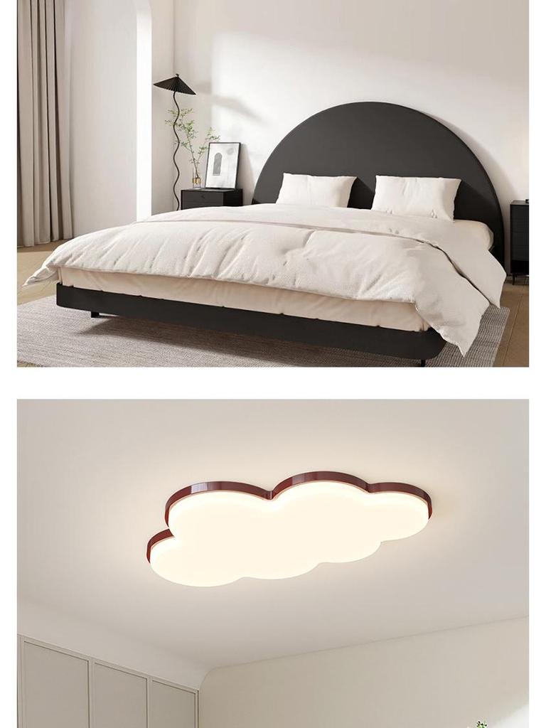 Cream Style Modern Minimalist Full Spectrum Ceiling Light for Eye-Protection In Children's Room and Master Bedroom