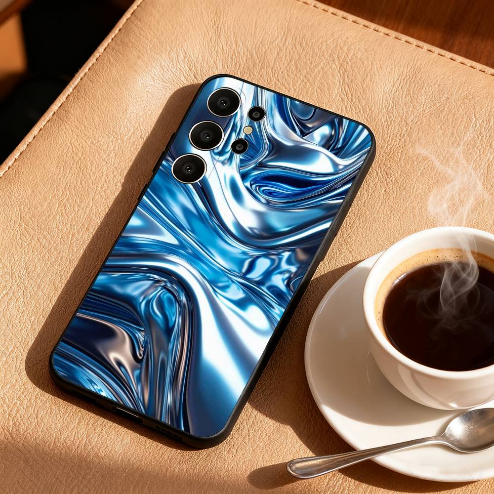 C-Carbon F-Fiber Pattern Painting Phone Case For Samsung S26,S25,S24,S21,S22,S23,S30,Ultra,S20,FE,Lite,10,9,Black Cover