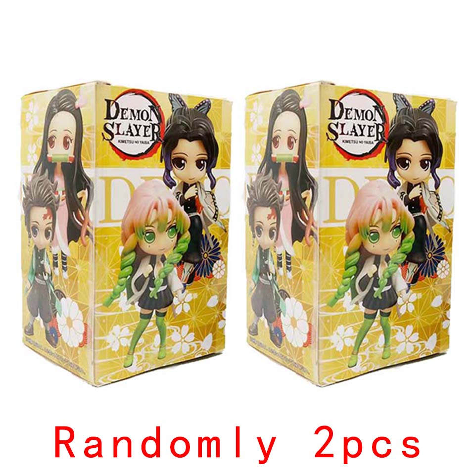 Hot Demon Slayer Tanjiro Kamado Nezuko anime cartoon figure blind box creative personalized statue model ornament surprise gift