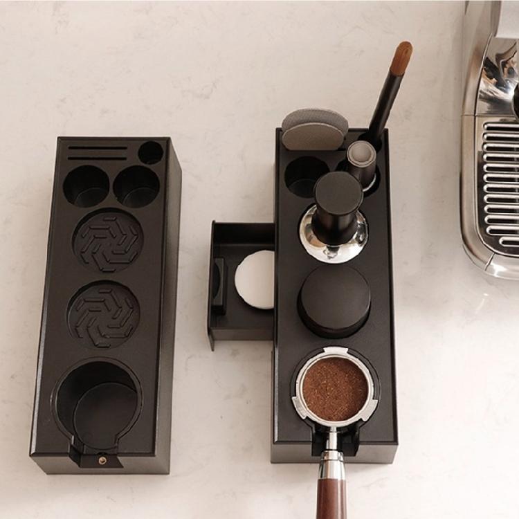 Plastic Drawer Coffee Portafilter Holder Rack Practical Pressing Powder Base with Drawer Espresso Maker Tool Accessories