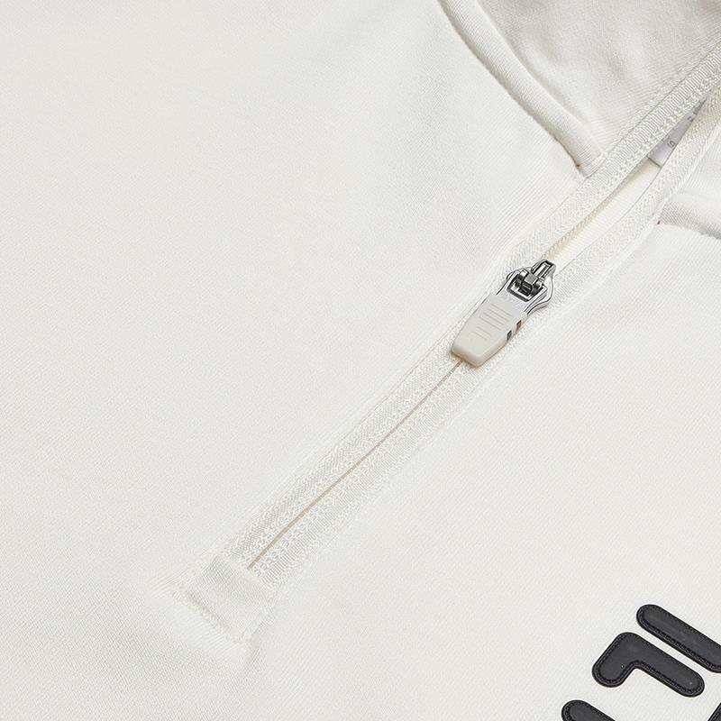 New FILA Tennis Sweatshirts Men's Heron White WT A11M533215F-WT