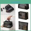 Durable Mesh Cosmetic Bag For Travel Toiletry Storage