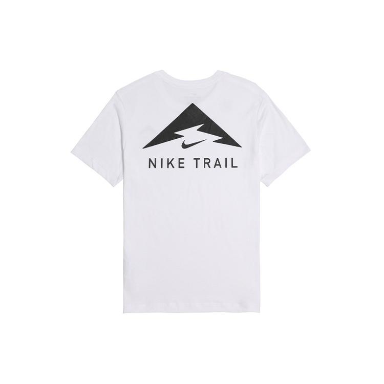 Nike Trail Printing Athleisure Casual Sports Short Sleeve White Men s CT5811-100 L